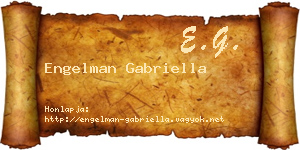 Engelman Gabriella névjegykártya